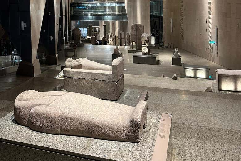 Check out the sarcophagi at the Grand Egyptian Museum