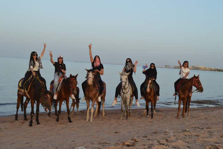 Riding along the beaches of Sharm el-Sheikh